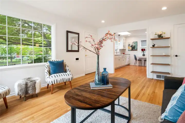 Flow easily from the living room into the kitchen, thanks to the efficiently laid-out floor plan.