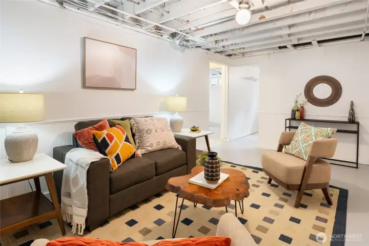 Head downstairs to the basement to discover great flexible space!
