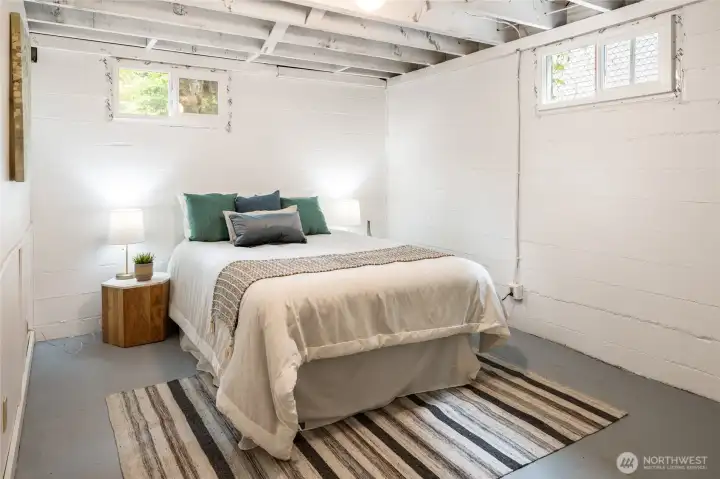Add a larger window and finish this room out for another bedroom? Versatility galore on the lower level!