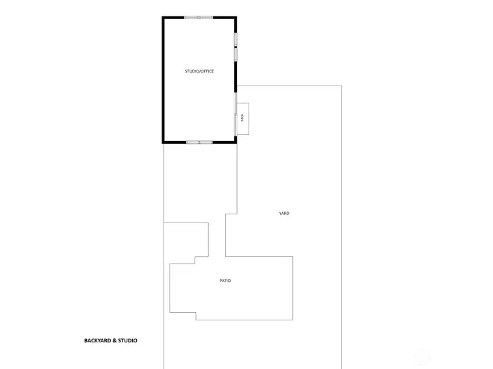 Backyard & studio layout