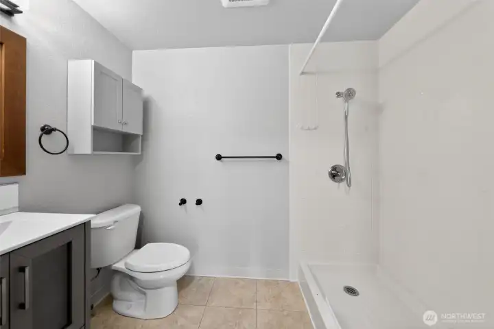 Remodeled to be an ADA Accessible shower