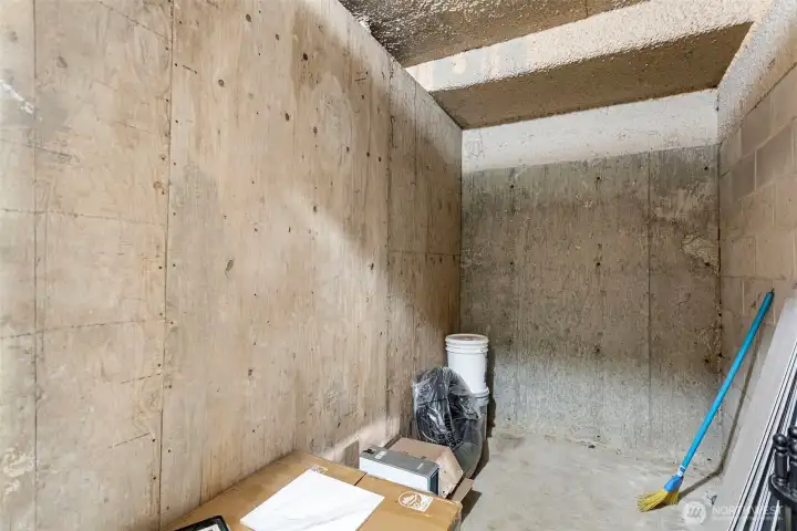 This unit includes a generously sized storage room conveniently located in the garage.
