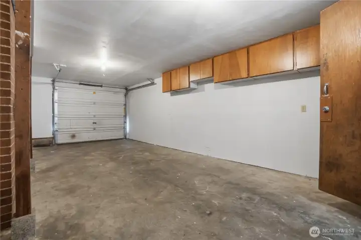 Unit A extra long garage...