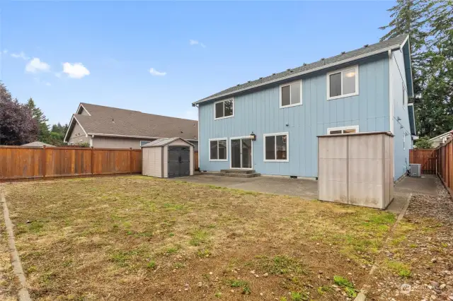 Large Fenced Backyard