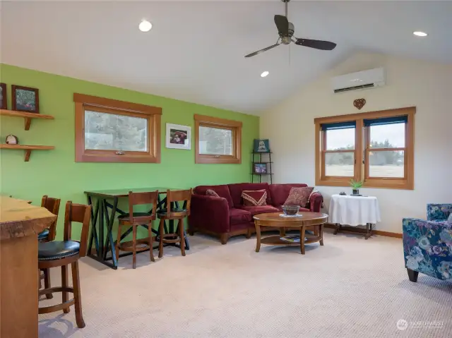 Upstairs apartment living area