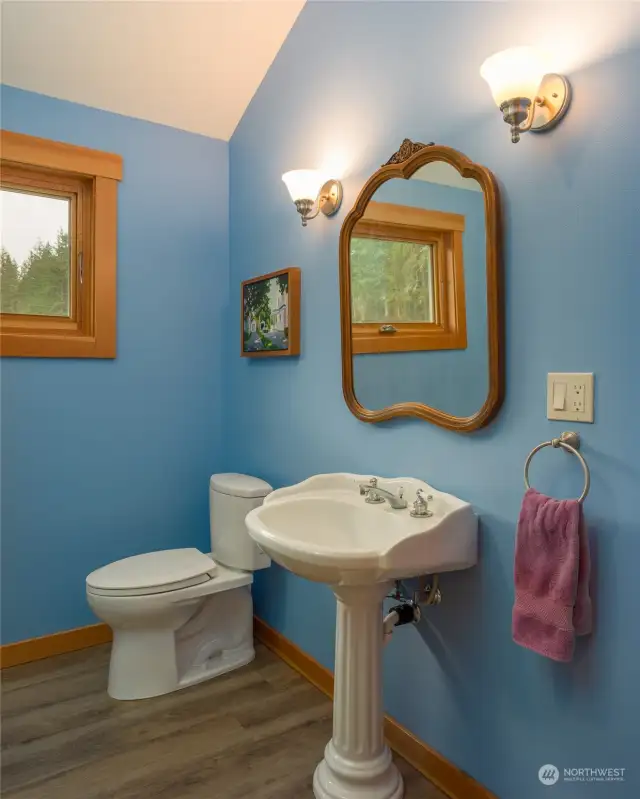 Upstairs apartment bathroom