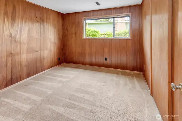 Fourth bedroom located on the lower level