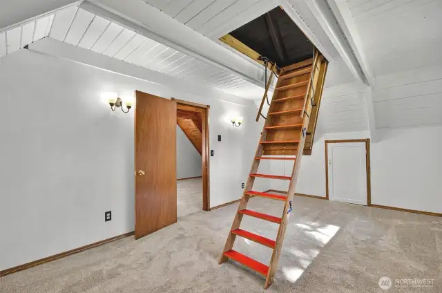 Access to the attic from loft.