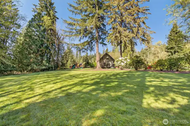 Tacoma power property looking towards the back end of the house.