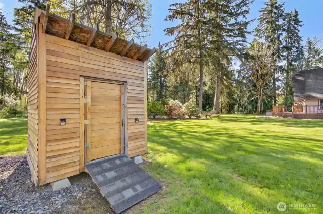 Shed stays with home!