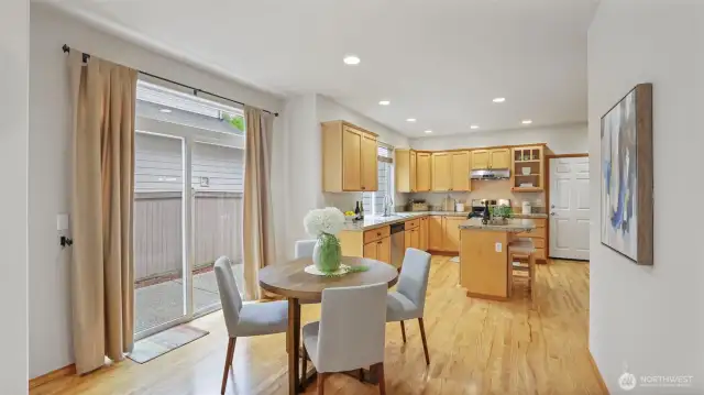 Bright breakfast nook.