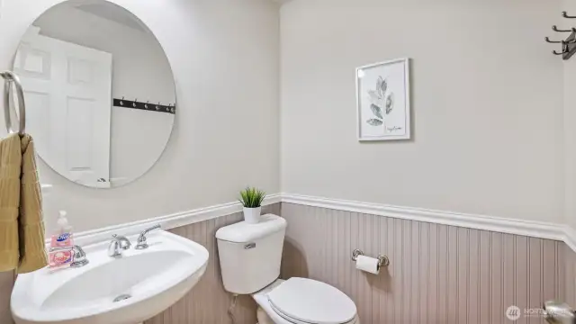 Half bath on Main Floor.