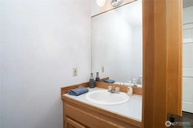 downstairs guest half bath