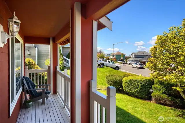 staged front Porch