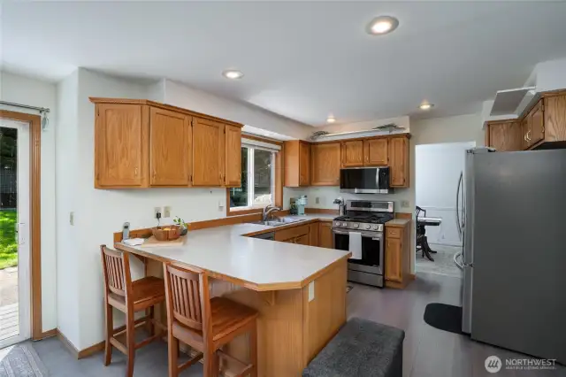 Kitchen from the family room