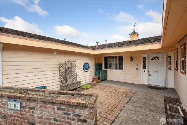 Keep the courtyard or bring your vision for this amazing outdoor space!