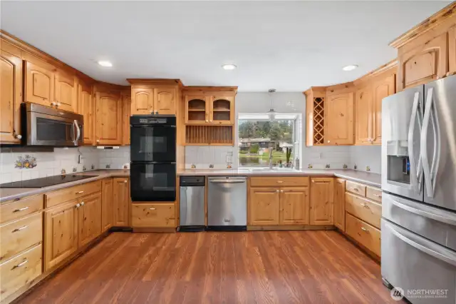 Amazing kitchen with tons of space for all your culinary needs and space for future island!