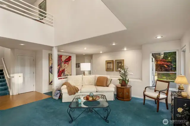 Enjoy the gorgeous view from the inside or open the French doors and step out onto the deck to take in the view.