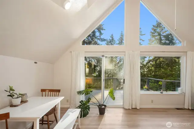 Escape to the balcony where you can enjoy the outdoors and take in the view.