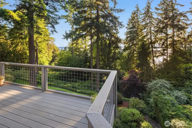 Spectacular serene views from the balcony.