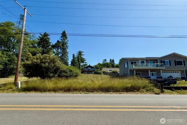 Front of property looking uphill