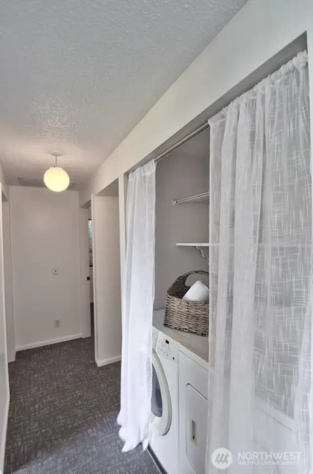 Dedicated washer/dryer for each unit.