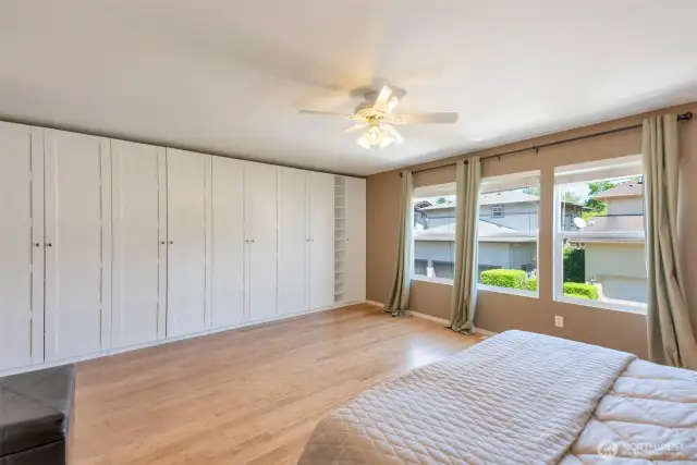 Primary Bedroom with storage