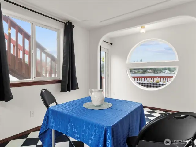 Dining room off kitchen.