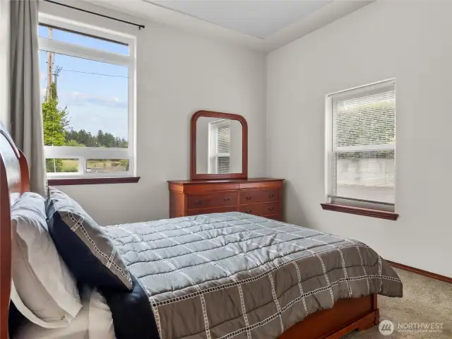 Guest bedroom on main level.