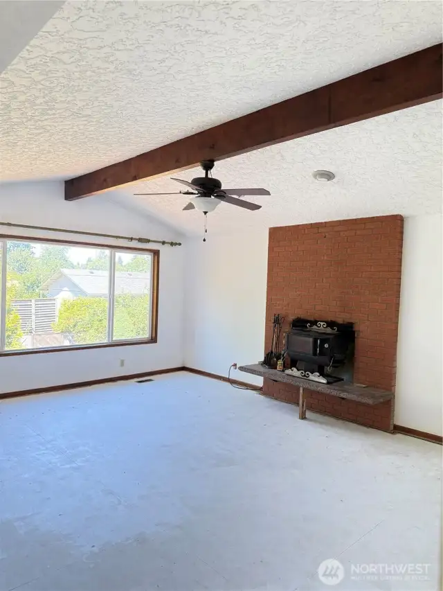 Living room  vaulted