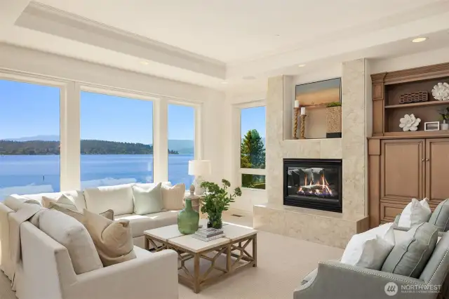 Great room ideal for entertaining.