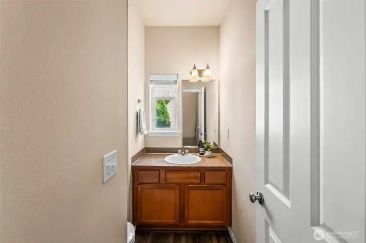 Half bath on 2nd level