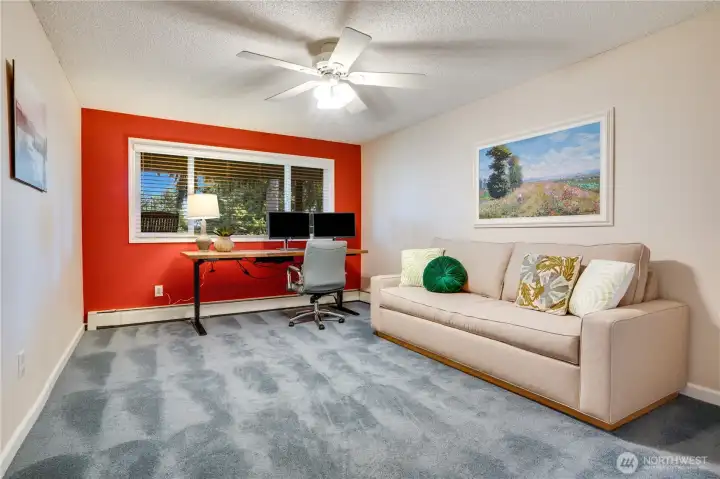 This home includes 6 bedrooms total, with 2 here downstairs. Although there's an office on the main floor, one of these bedrooms can make a great office space, art studio, sewing room, or exercise area too.