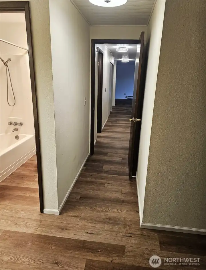 Looking down the hallway from Primary