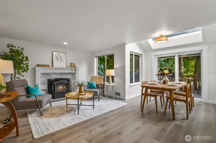 Dining Area adjoins the living space