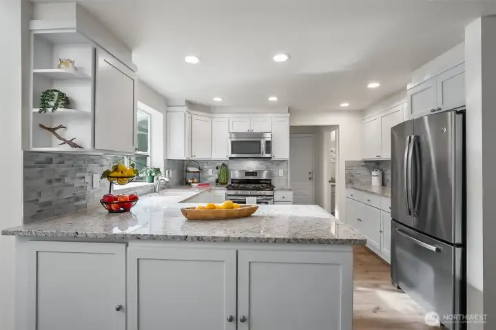 Abundant kitchen storage