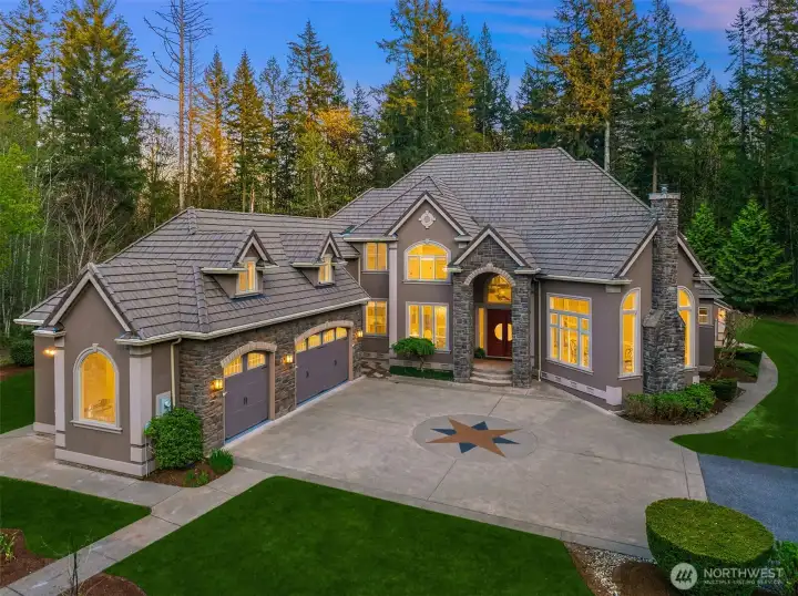 Surrounded by lush forest and private walking trails