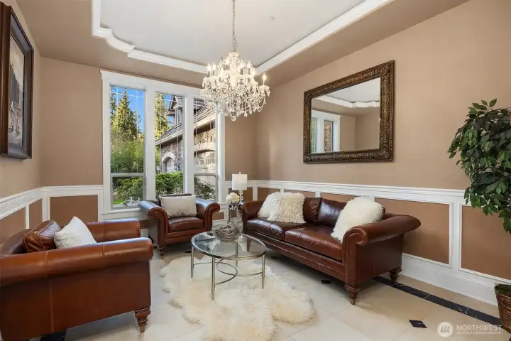 Private parlor off the entrance