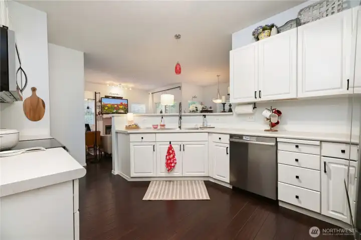 View from the laundry room and garage enterance.
