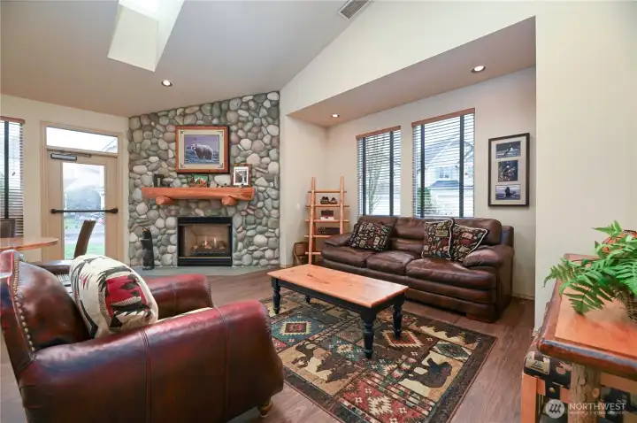 Gathering space in clubhouse.