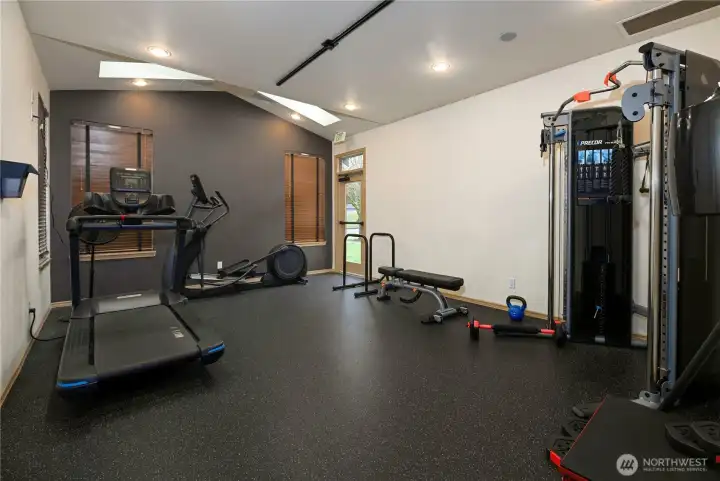 Community workout room.