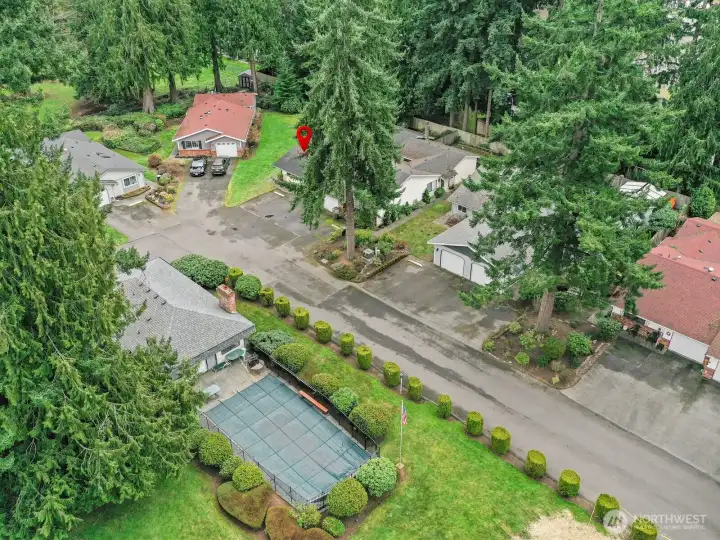 Conveniently located to the pool and clubhouse.