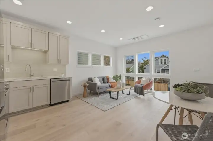 Livingroom and Kitchen