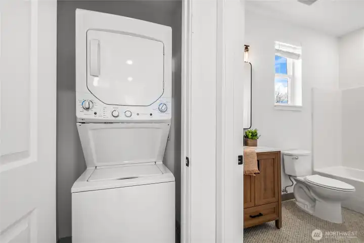 Laundry is conveniently located on the main floor.  Washer and Dryer included.