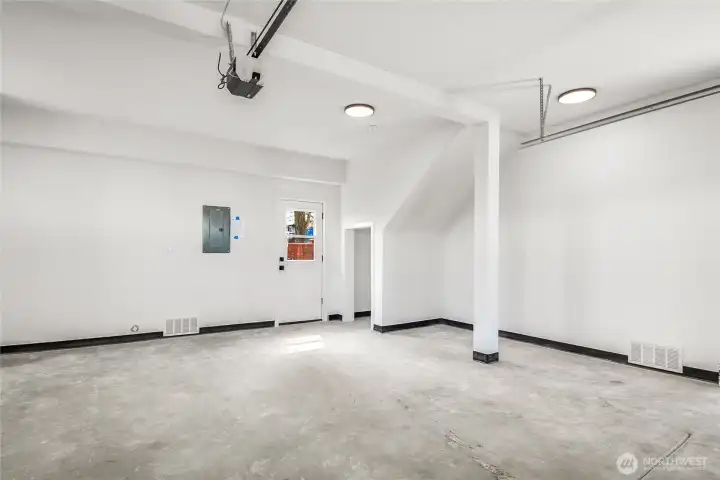 The garage is huge! 430 sq. ft.