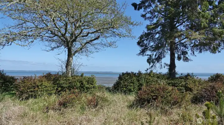 Bay and Mountain views from the lot (looking East).