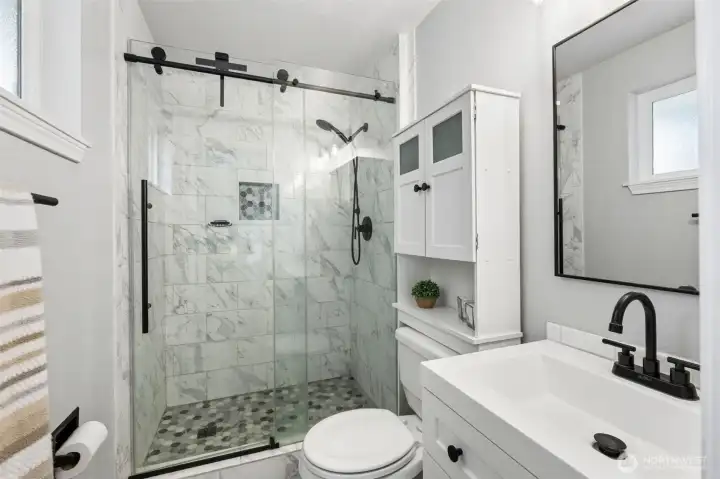 Updated bathroom in primary.