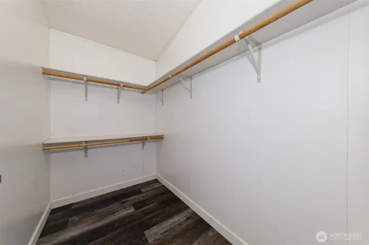 Large Primary bedroom closet.