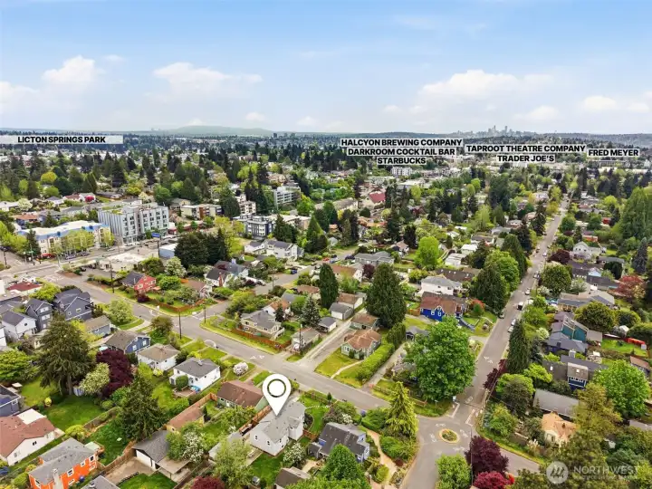 Close to Trader Joe's and great shops, restaurants, and cafés along Greenwood Avenue.