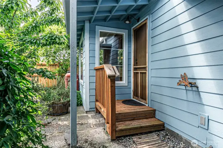 Covered back porch